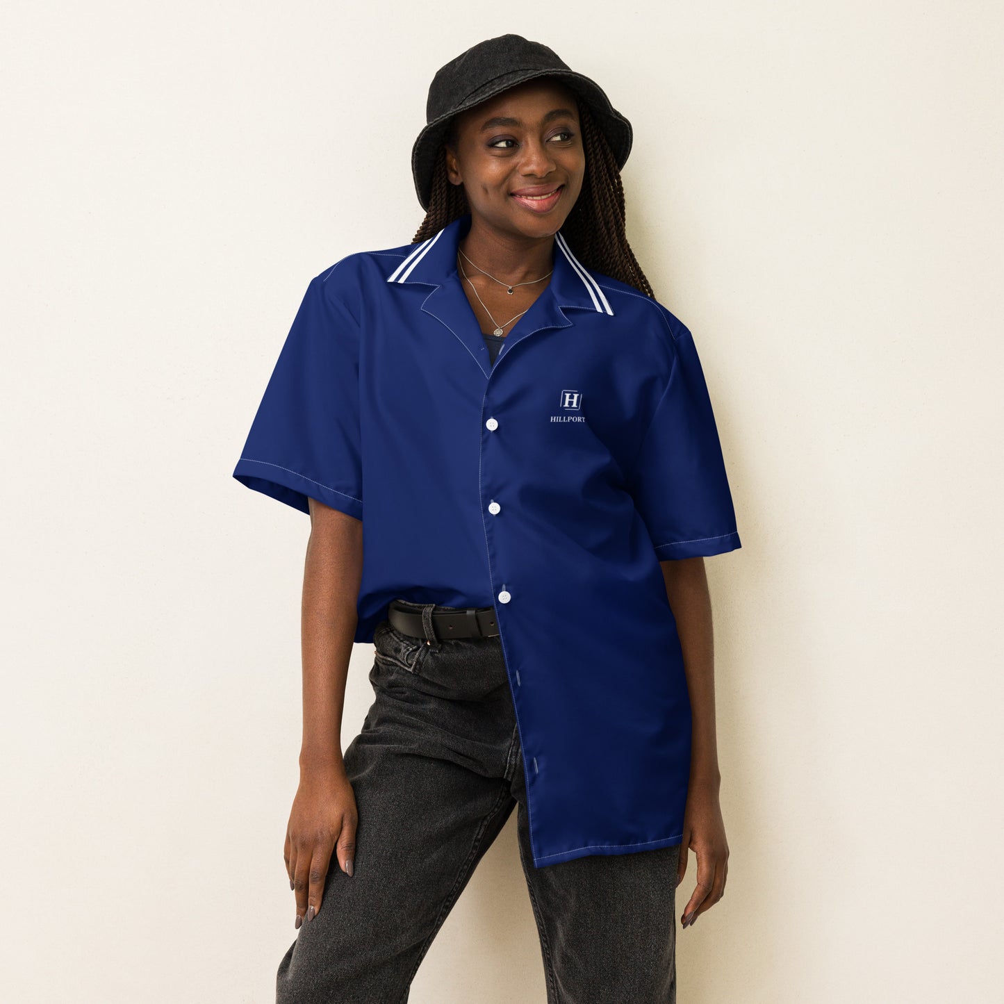 Unisex button shirt - Hillport Blue Shirt